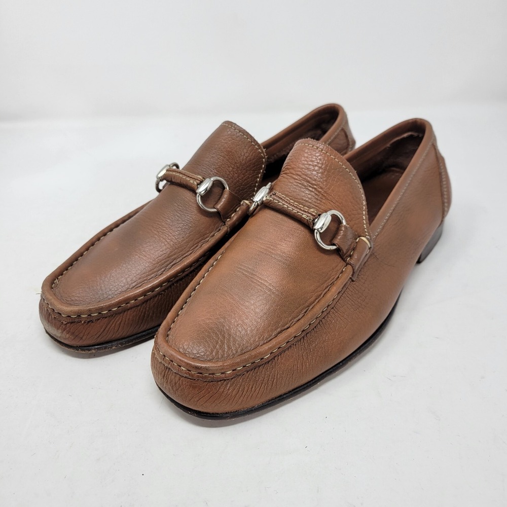 Sandro Moscoloni Shoes Mens 9 M Brown Leather Toe Casual Monk Oxford Sandrino